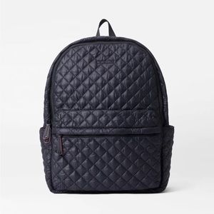 MZ Wallace black quilted backpack